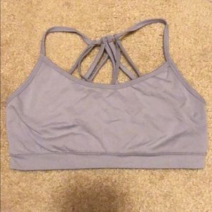 Fabletics lavender cross sports bra M